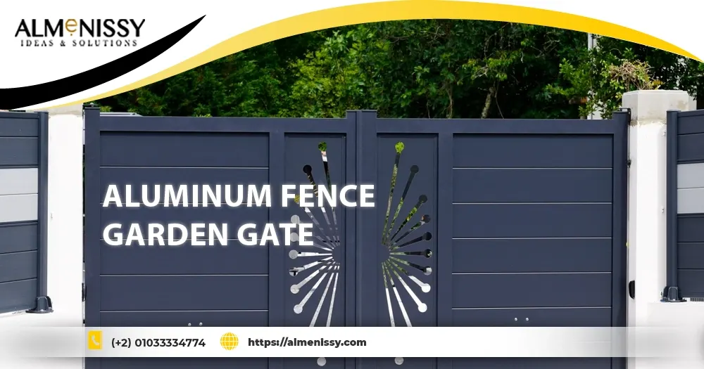 aluminum fence garden gate