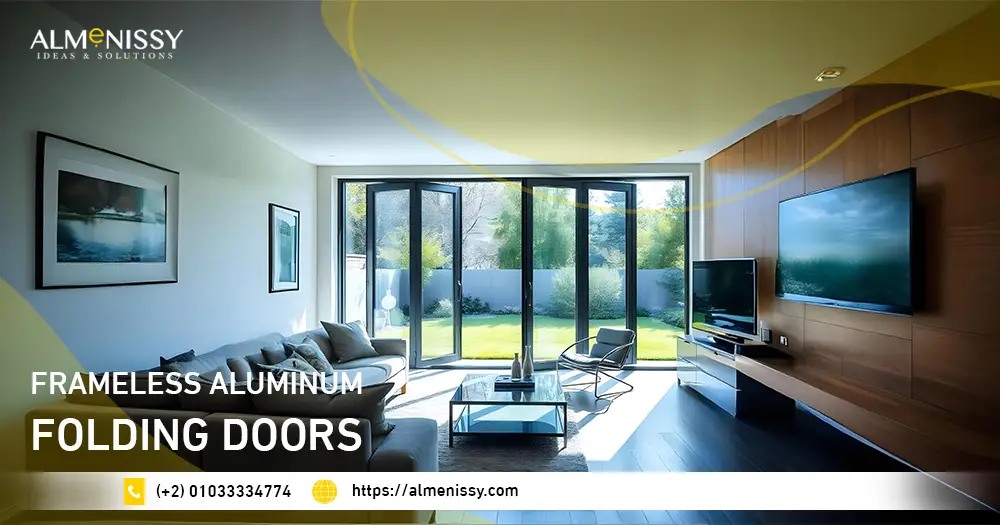 frameless aluminum folding doors